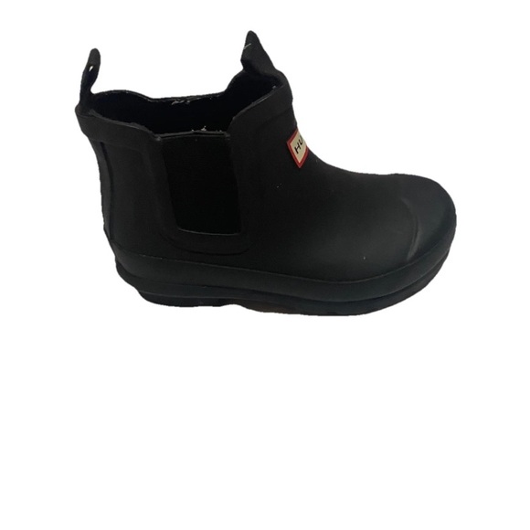 Hunter Unisex Toodler Size 9boy/10girl Black Original Chelsea Rain Boots - Picture 3 of 8